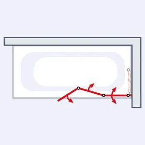 1270 mm, 1210 mm, Blanc, Bandes transversales