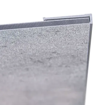 Profilé de finition discret pour panneau mural DecoDesign 255 cm, alu argenté