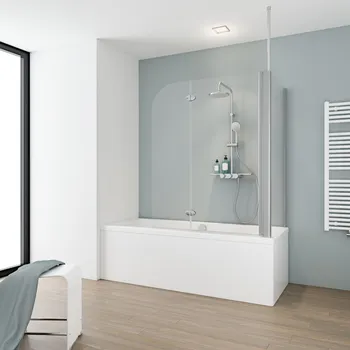 750x1146 mm, 1400 mm, Charnière ovale, Alu argenté, Transparent