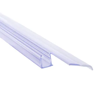 Joint d'étanchéité universel avec lèvre souple pour porte de douche coulissante (verre 8 mm), 1000 mm