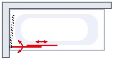 1400 mm, Blanc, Transparent