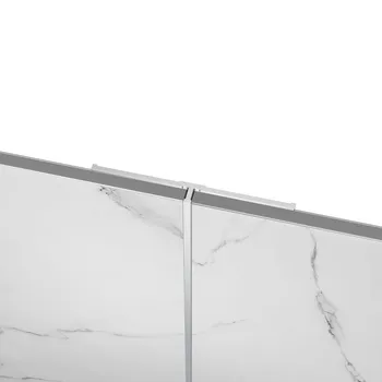 Profilé de jonction pour panneau mural DecoDesign, alu argenté, 255 cm