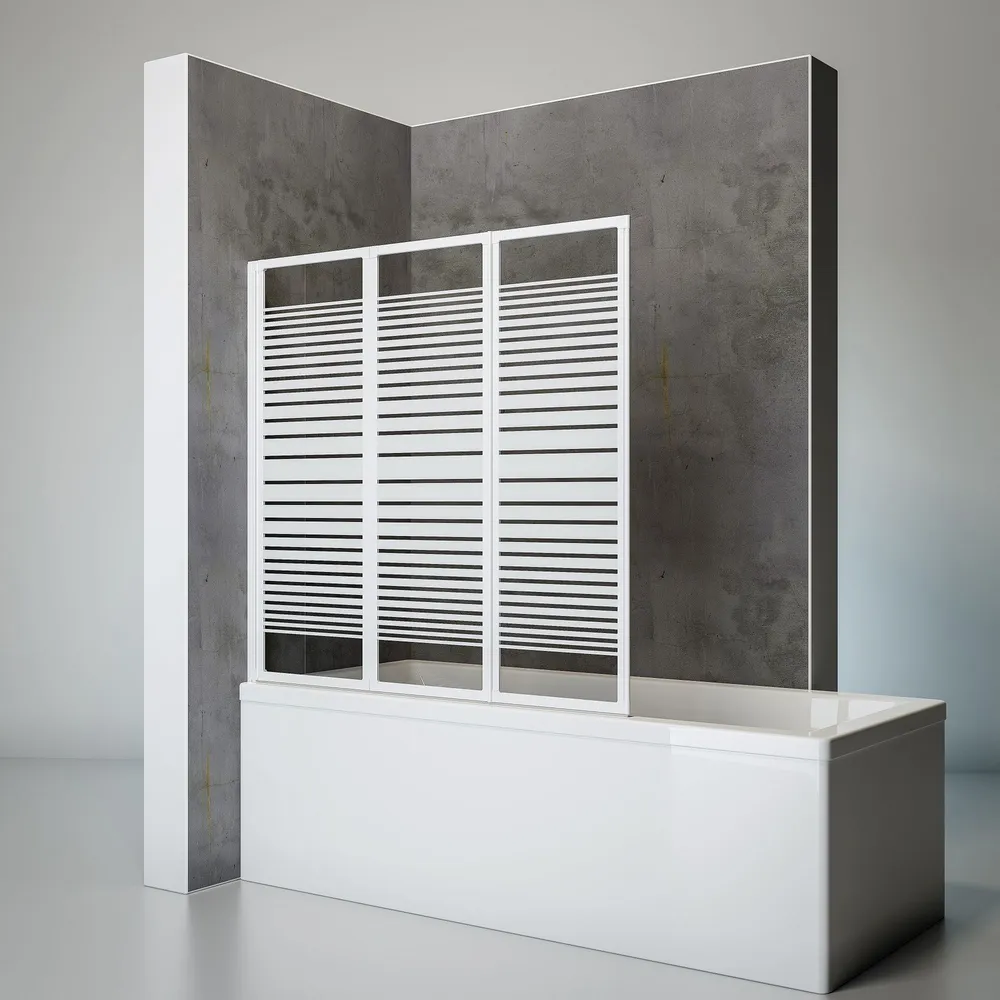 1270 mm, 1210 mm, Blanc, Bandes transversales