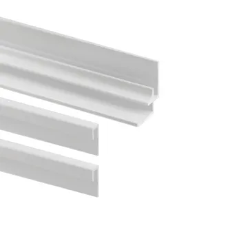 Lot : 2 profilés de finition + 1 profilé d’angle pour panneaux muraux DécoDesign, 210 cm, blanc