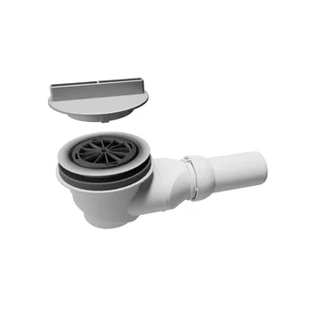 Bonde douche pour receveur de douche extra plat, sortie horizontale