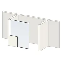 Sur-mesure: Verre de sécurité - 1 décrochement