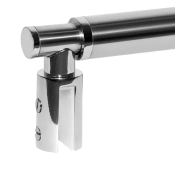 Barre de stabilisation extensible pour paroi de douche 6-8 mm, aspect chromé