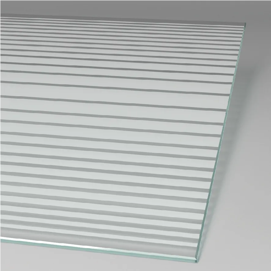 Type de verre: Bandes transversales