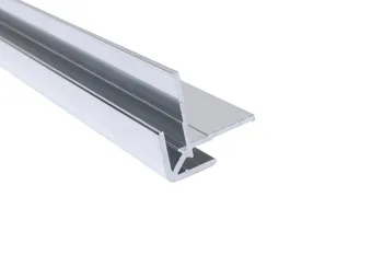 Profilé d'angle extérieur pour panneau mural DécoDesign, 210 cm, aspect chromé