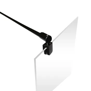 Barre de stabilisation pour paroi de douche, 1220 mm, coloris noir mat