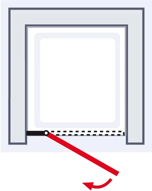 750-1800 mm, Aspect chromé, Transparent anticalcaire, Côté du montage: gauche