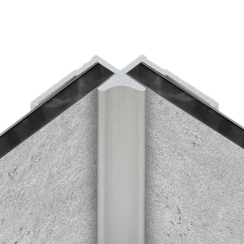 Profilé d'angle pour panneau mural DécoDesign, 210 cm, alu-argenté