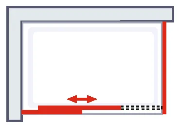 1200x800 mm, 2100 mm, Blanc, Transparent